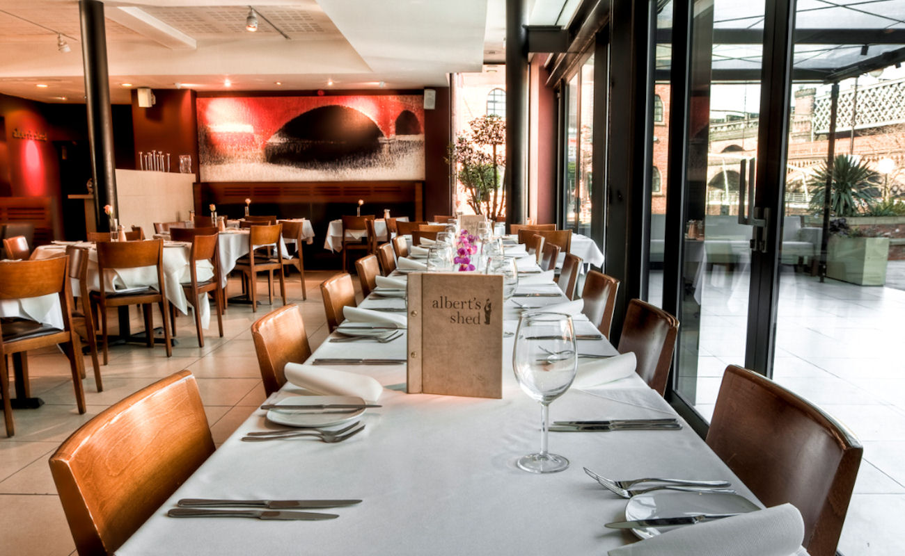 Albert's Shed Restaurant Manchester