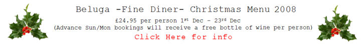 click here for Beluga's Christmas Menu